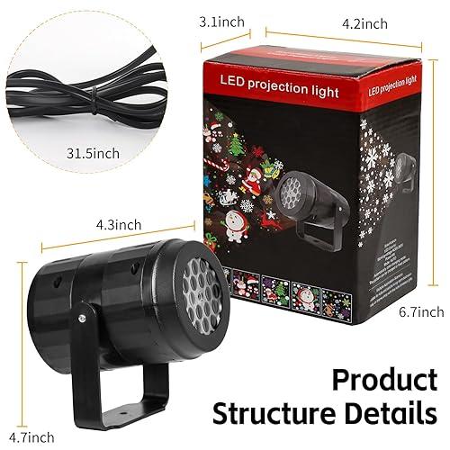 🌟Proyector Navideño con Figuras Festivas🌟