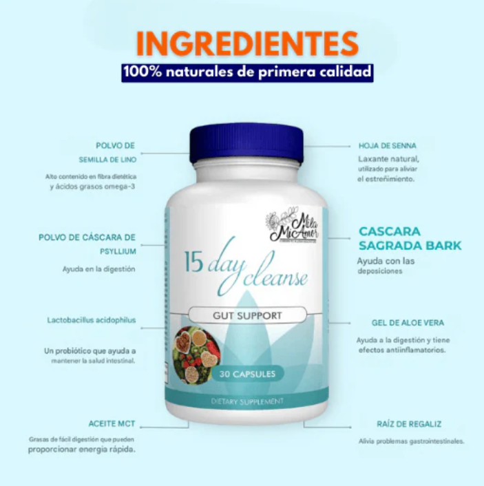 🍃Detox Estomacal - 15 DAYS CLEANSE🍃